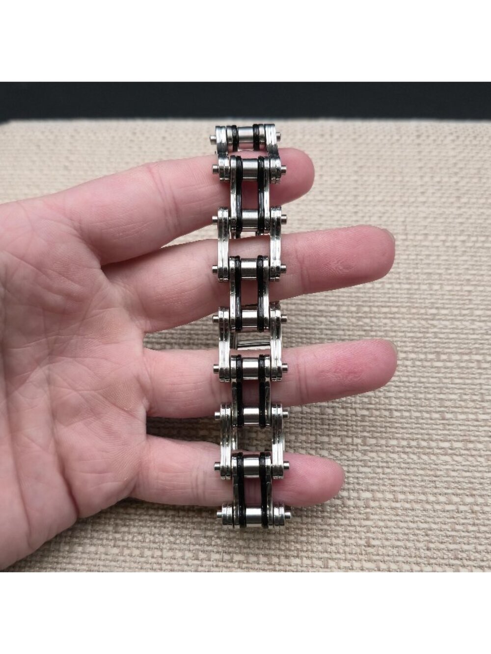9 Inch Stainless Steel Motorcycle Bike Chain Men's Bracelet B1389